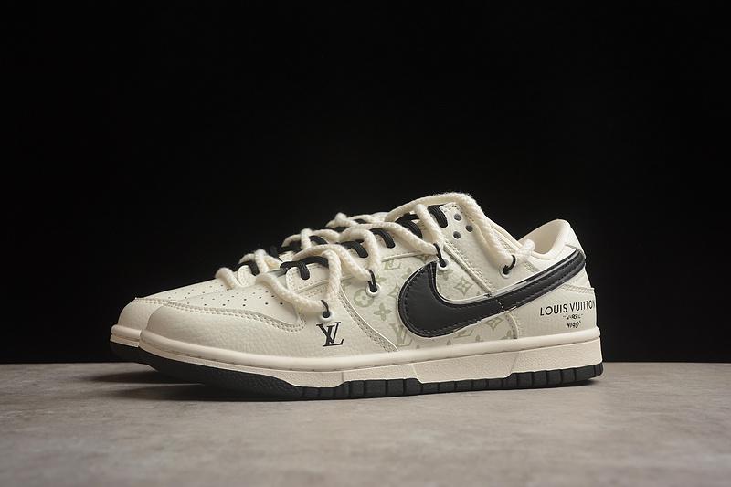 Louis Vuitton x Nike Dunk Low "Beige/Olive" фото № 5