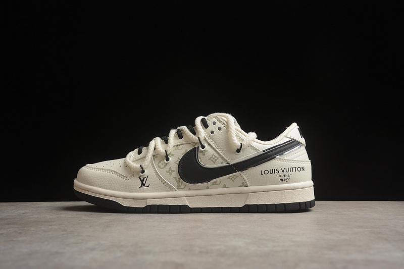 Louis Vuitton x Nike Dunk Low "Beige/Olive" фото № 6