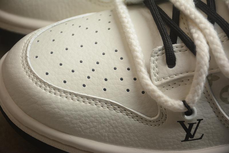 Louis Vuitton x Nike Dunk Low "Beige/Olive" фото № 4