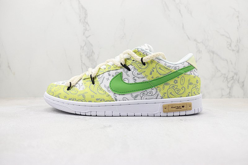 Nike SB Dunk Low "Green/White Paisley" фото № 2