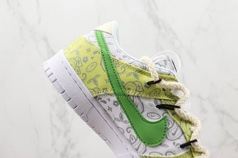 Nike SB Dunk Low "Green/White Paisley" фото № 4
