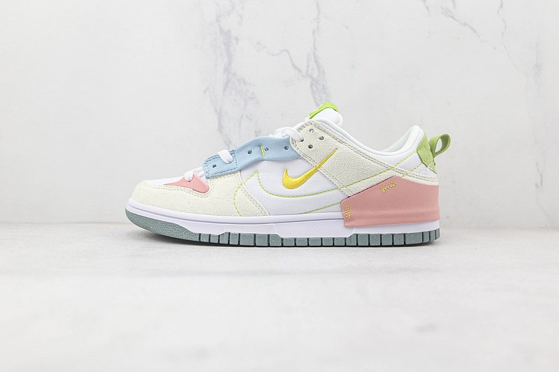 Nike SB Dunk Low Disrupt 2 "White/Gold/Pink" фото № 2