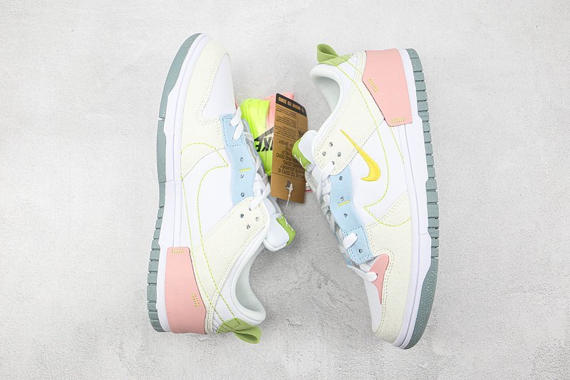 Nike SB Dunk Low Disrupt 2 "White/Gold/Pink" фото № 7