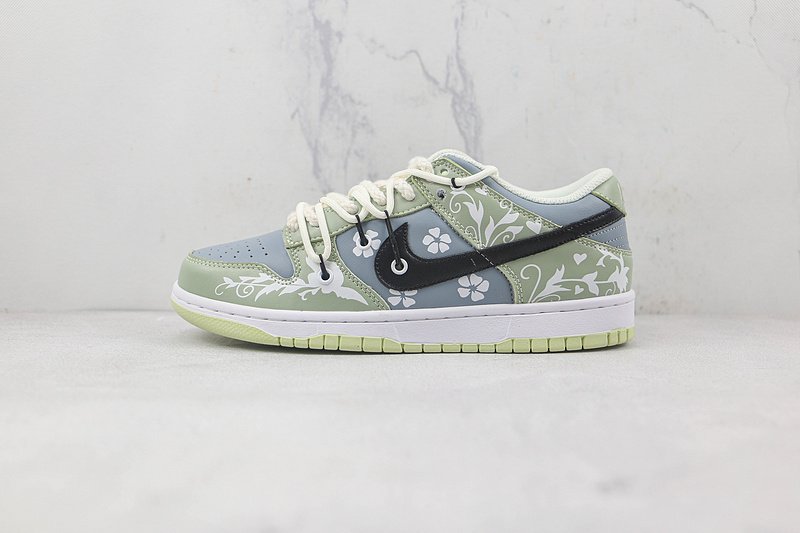 Nike SB Dunk Low "Blue/Green/White" фото № 2