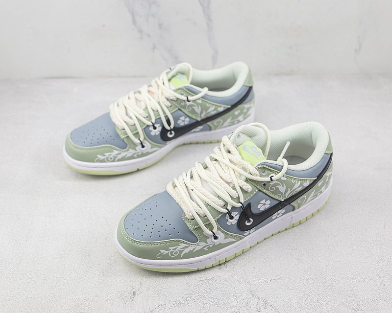 Nike SB Dunk Low "Blue/Green/White" фото № 5