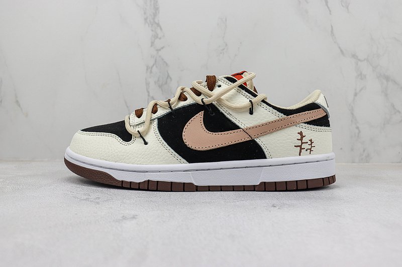 Nike Dunk Low Retro "Cream/Beige/Black" фото № 2