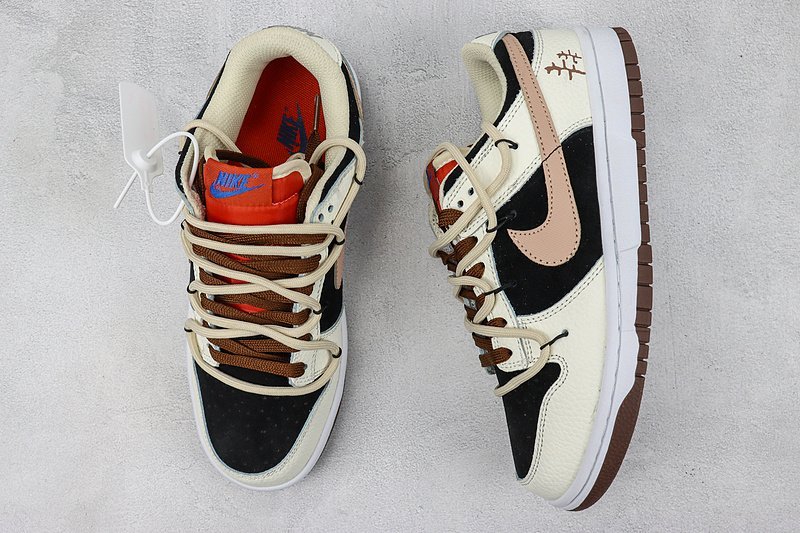 Nike Dunk Low Retro "Cream/Beige/Black" фото № 7