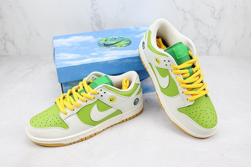 Nike Dunk Low "Apple Green/Yellow/Off White" фото № 7