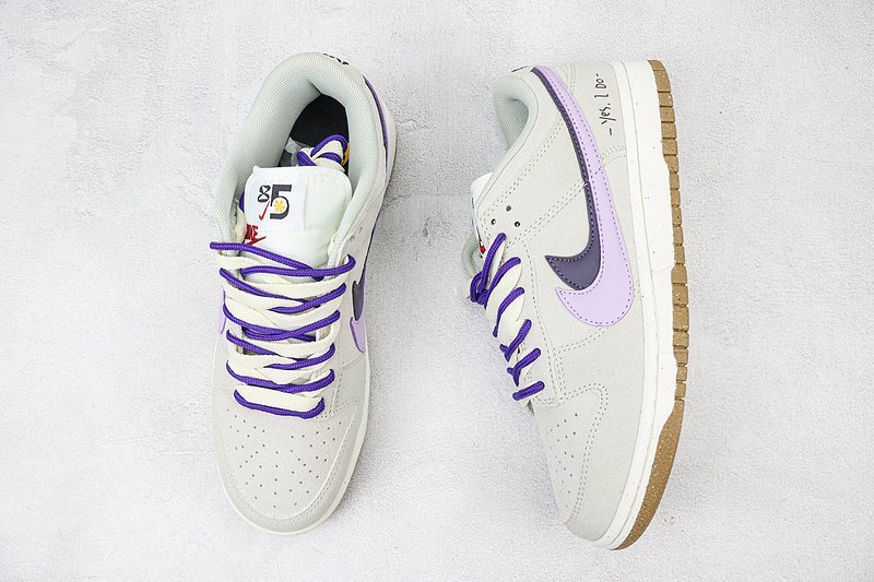 Nike Dunk Low "85/Grey/Purple" фото № 6