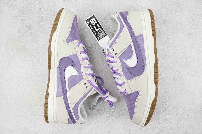 Nike Dunk Low SE 85 Double Swoosh "Gray/Violet" фото № 7