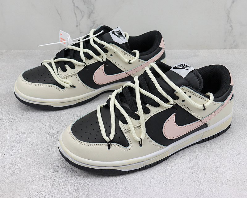 Nike Dunk SB Low "White/Black/Pink" фото № 5