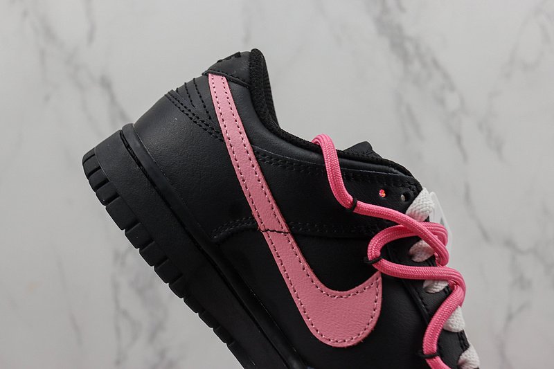 Nike Dunk Low "Multi-Swoosh/Black/Pink" фото № 3