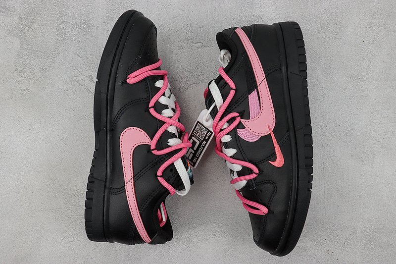 Nike Dunk Low "Multi-Swoosh/Black/Pink" фото № 6