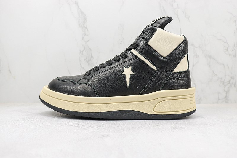 Converse x Rick Owens TURBOWPN "Black/Milk" фото № 2