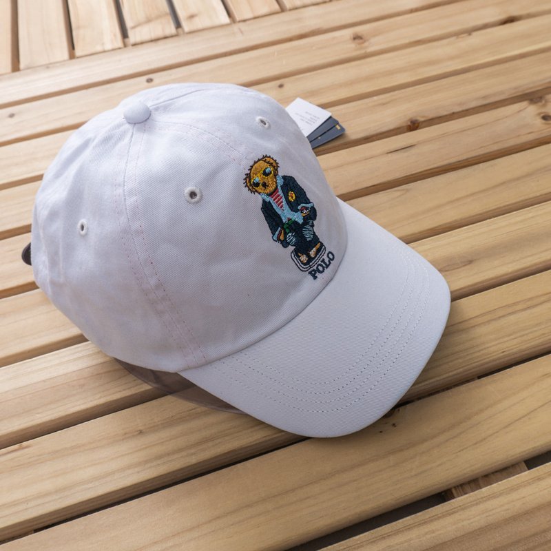 Бейсболка Polo Ralph Lauren Bear Glasses "White" фото № 5