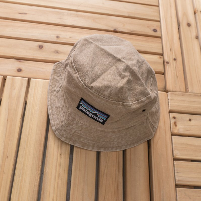 Панамка Patagonia Embroidered Lines And Small Logo "Beige" фото № 7