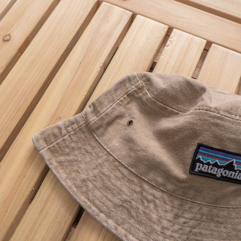 Панамка Patagonia Embroidered Lines And Small Logo "Beige" фото № 4