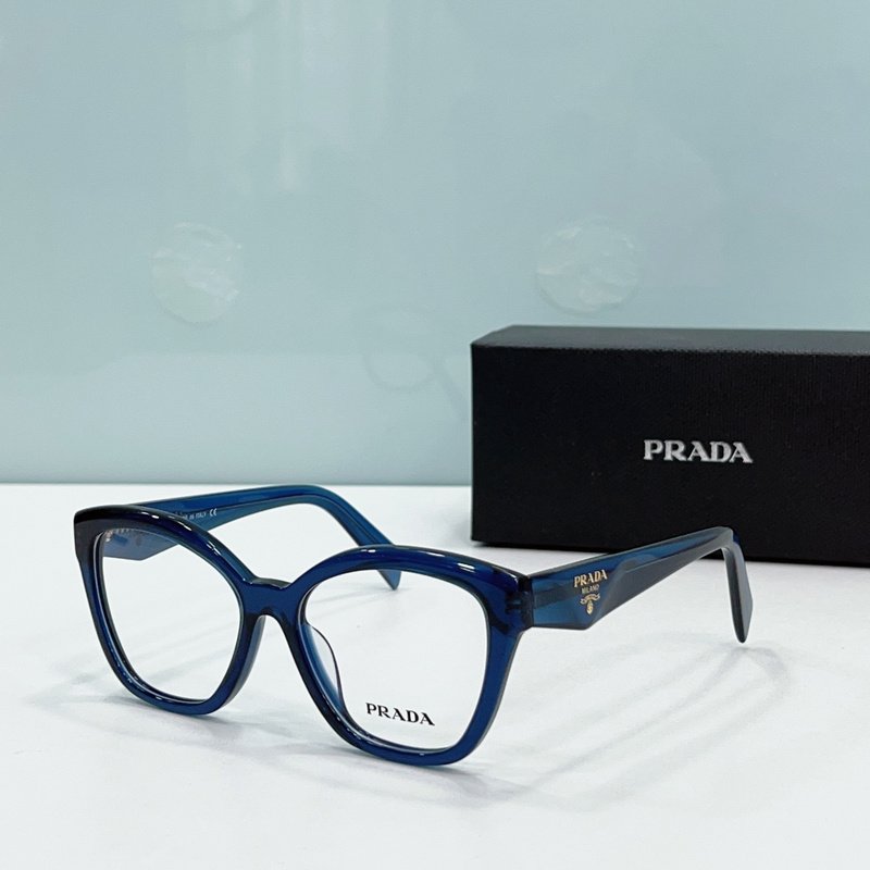 Оправа для очков Prada Rounded Square Form And Logo On Temples "Light Blue" фото № 2