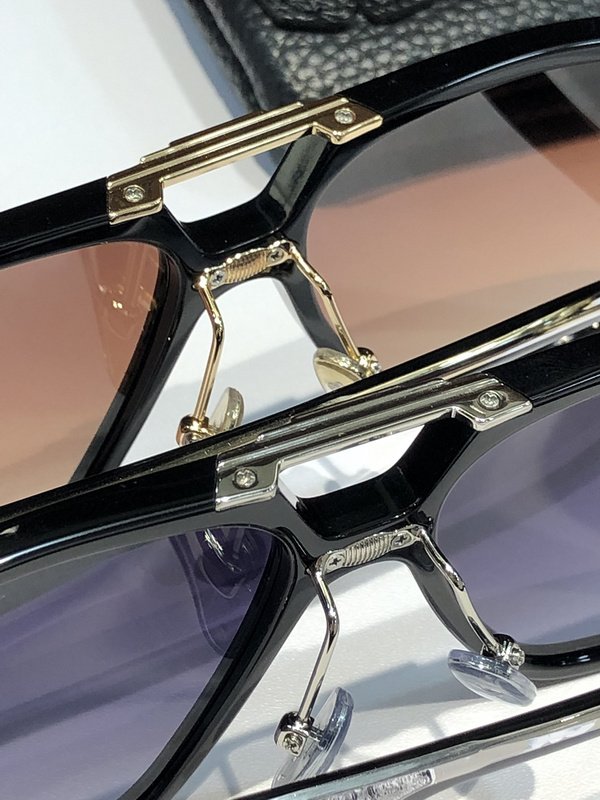 Солнцезащитные очки Chrome Hearts Line On Bridge Of Nose "Brown" фото № 4