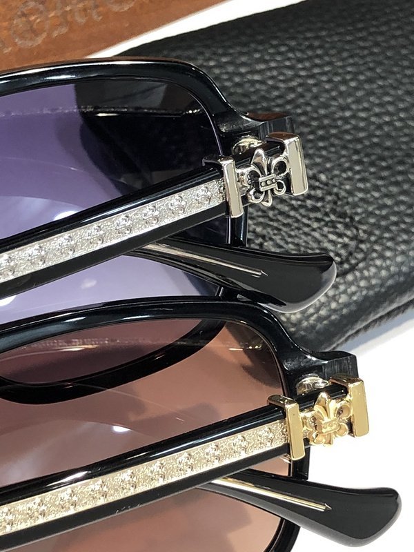 Солнцезащитные очки Chrome Hearts Line On Bridge Of Nose "Brown" фото № 5