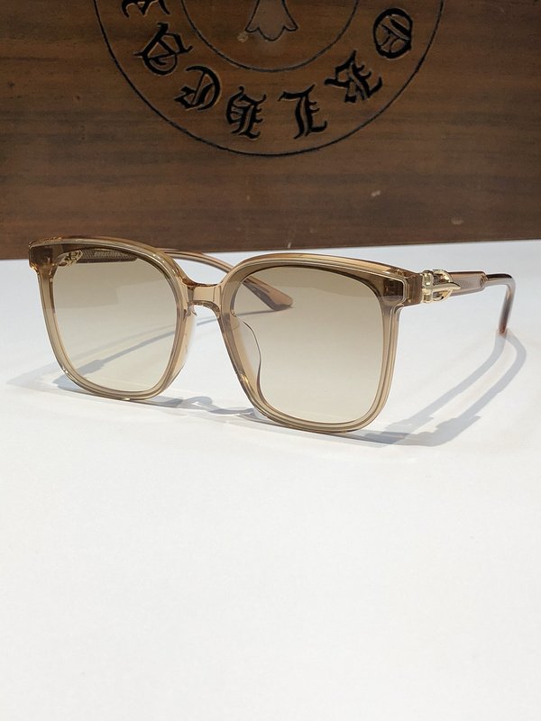 Солнцезащитные очки Chrome Hearts Decorated Temples WIth Logo "Brown" фото № 2