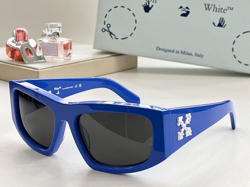 Солнцезащитные очки Off White Temples Decorated By Arrows "Blue" фото № 2