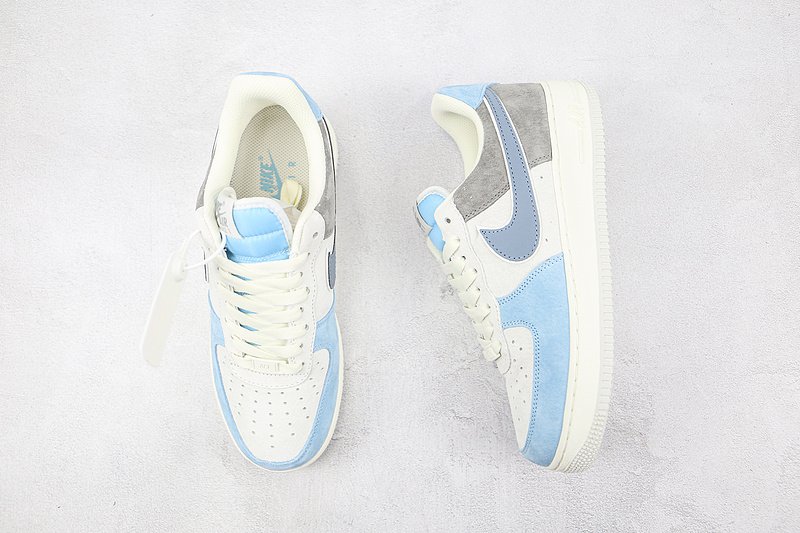 Nike Air Force 1 07 Low "Beige/Light/Blue/Gray" фото № 6