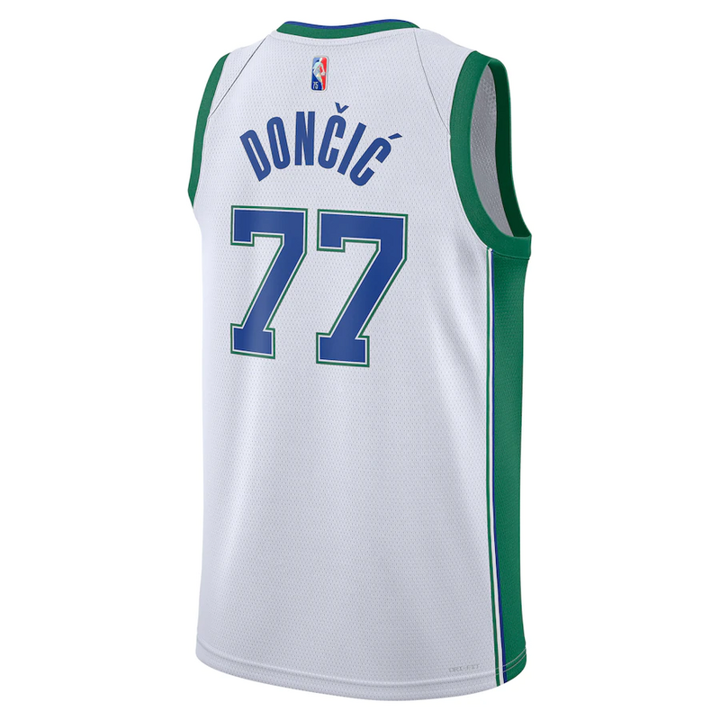 Баскетбольная Джерси Nike Dallas Mavericks 21-22 №77 Luka Doncic "White" фото № 2