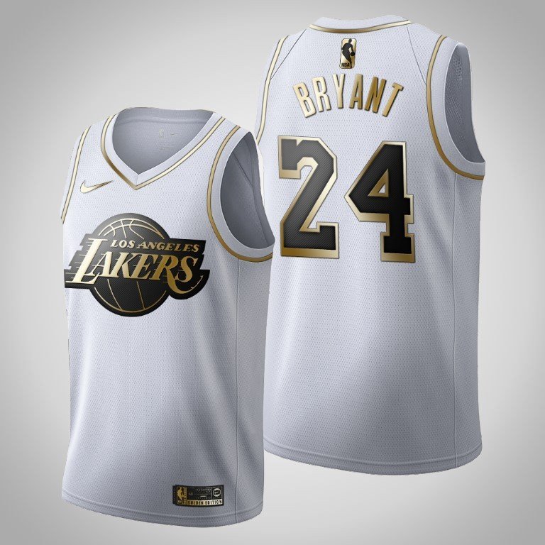 Баскетбольная Джерси Nike Los Angeles Lakers 19-20 №24 Kobe Bryant With Logo "White" фото № 2