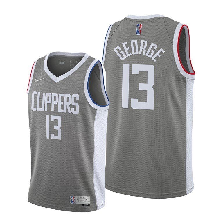 Баскетбольная Джерси Nike Los Angeles Clippers 21 №13 Paul George "Gray" фото № 2