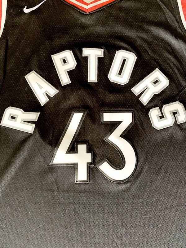 Баскетбольная Джерси Nike Toronto Raptors 18-19 №43 Pascal Siakam "Black" фото № 2