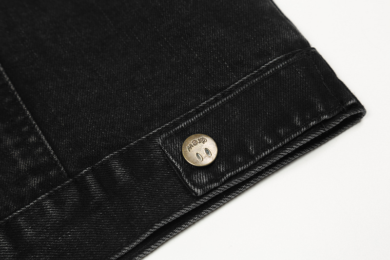 Джинсовая Куртка Drew House With Soft Smiley Face "Black" фото № 4