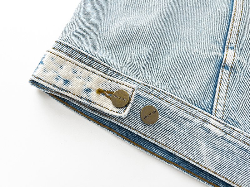 Джинсовая Куртка Fear Of God With Buttons "Blue" фото № 2