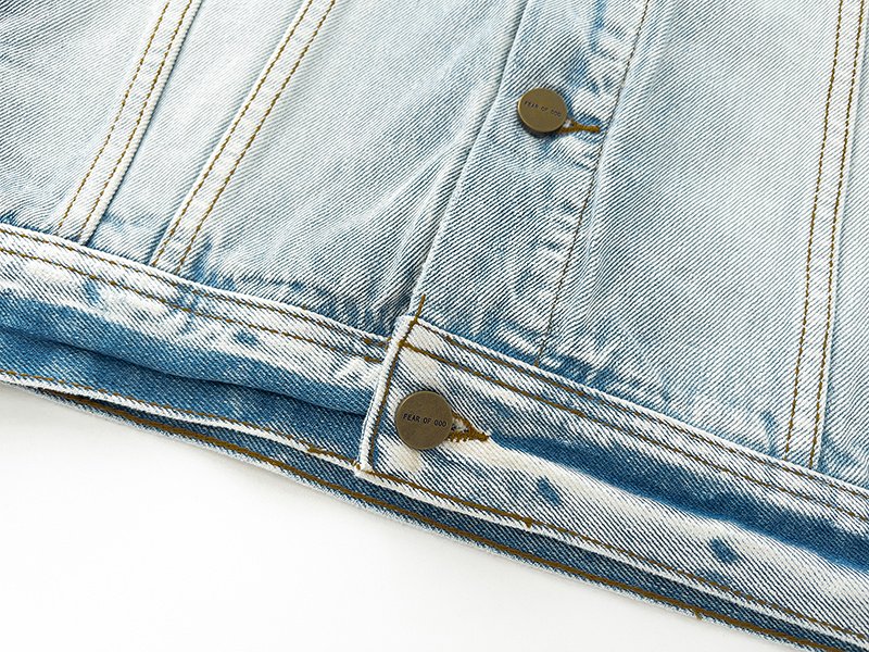 Джинсовая Куртка Fear Of God With Buttons "Blue" фото № 5