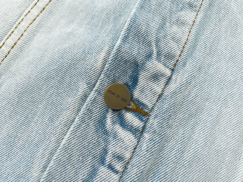 Джинсовая Куртка Fear Of God With Buttons "Blue" фото № 6