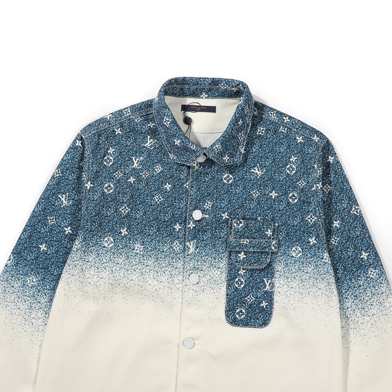 Джинсовая Куртка Louis Vuitton Mixing Colors "Cream/Blue" фото № 5