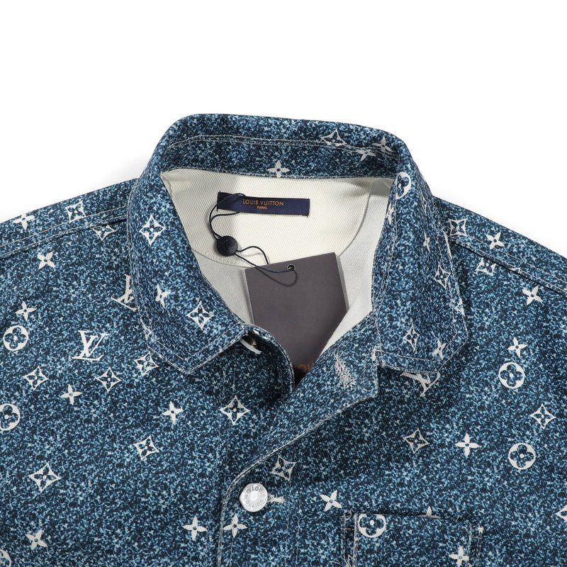 Джинсовая Куртка Louis Vuitton Mixing Colors "Cream/Blue" фото № 8