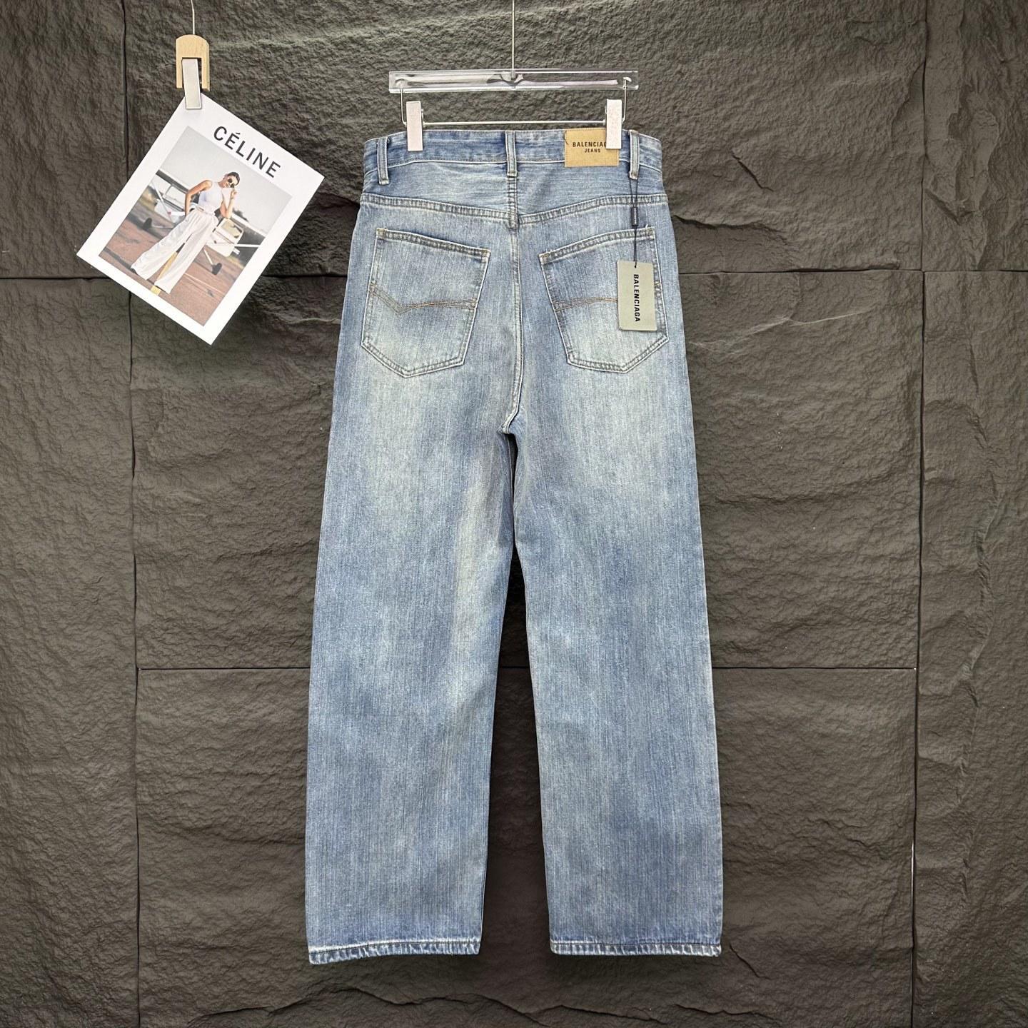 Джинсы Balenciaga Denim "Blue Block" фото № 5