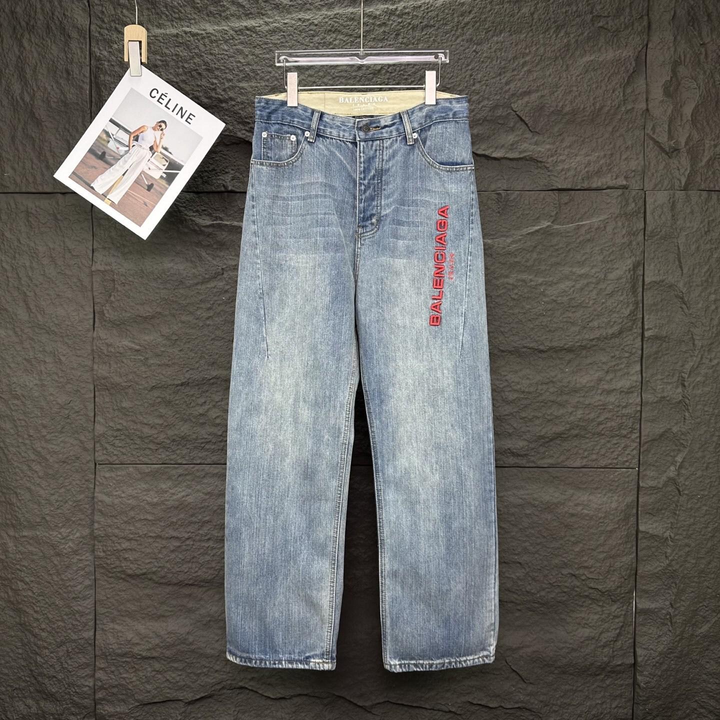 Джинсы Balenciaga Denim "Blue Block" фото № 2