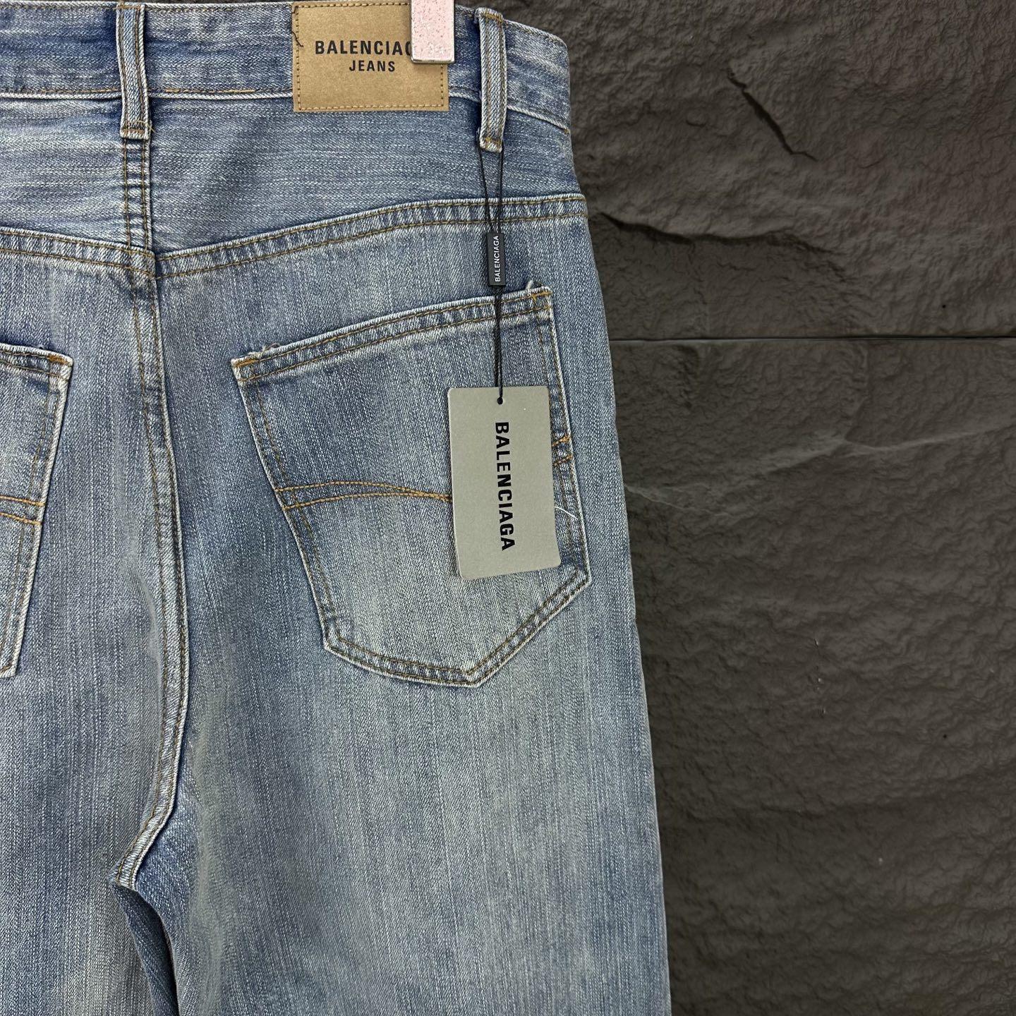 Джинсы Balenciaga Denim "Blue Block" фото № 7