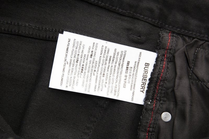 Джинсы Burberry With Rabbit And Logo On The Pocket "Black" фото № 5