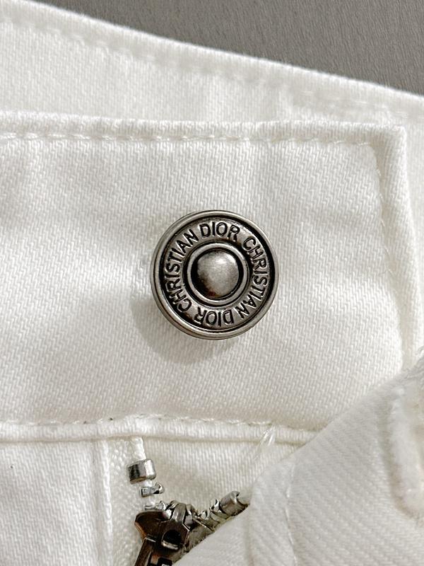 Джинсы Christian Dior Backside Silver Insect "White" фото № 5