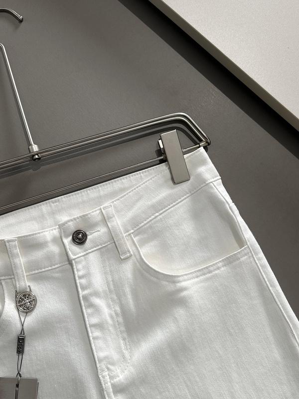 Джинсы Christian Dior Backside Silver Insect "White" фото № 2