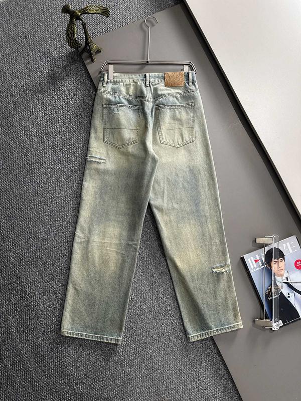 Джинсы Christian Dior Backside Brown Stripe Dior Logos "Blue" фото № 7