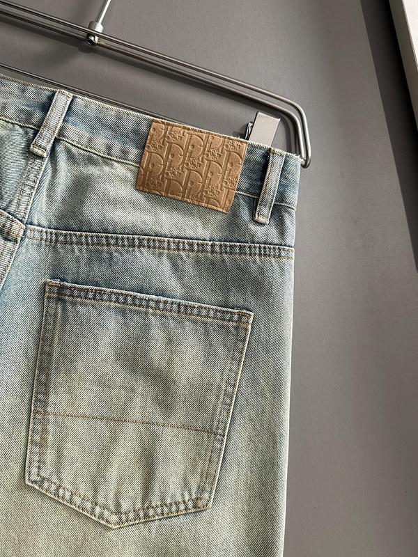 Джинсы Christian Dior Backside Brown Stripe Dior Logos "Blue" фото № 6