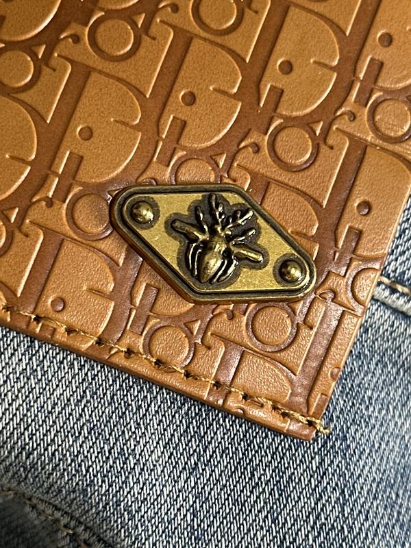 Джинсы Christian Dior Yellow Insect "Blue" фото № 7