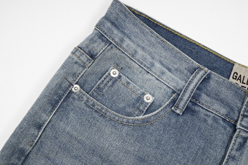 Джинсы Gallery Dept Straight With Patches "Blue" фото № 8