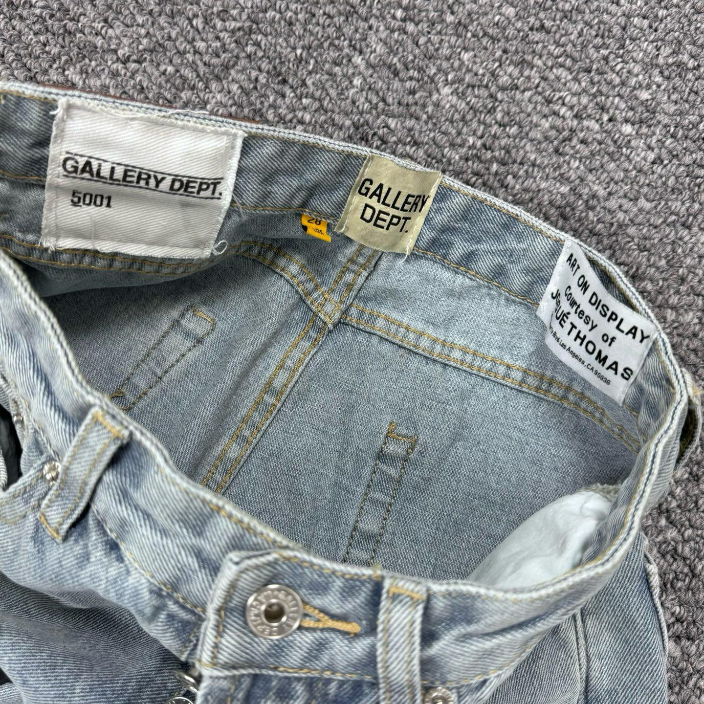 Джинсы Gallery Dept x Chrome Hearts Black Cross "Blue Denim" фото № 6