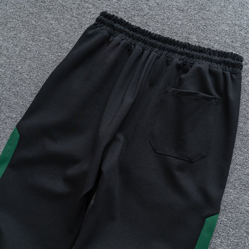 Штаны Burberry On The Style With Logo "Black/Green" фото № 2