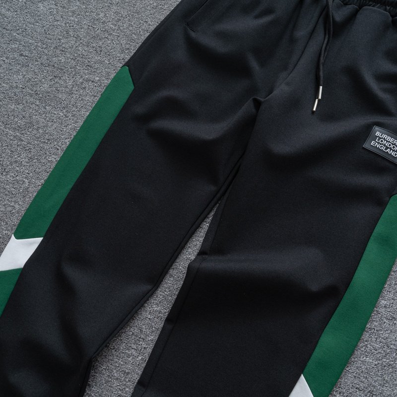 Штаны Burberry On The Style With Logo "Black/Green" фото № 7